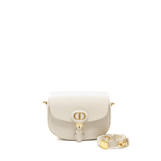 Dior Bobby Purse Calfskin Handbag White Medium Travel Bag