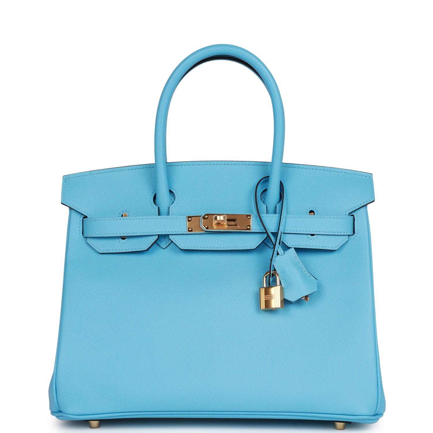 Hermes Birkin Celeste Epsom Hardware Handbag Gold Travel Bag Hardware 5