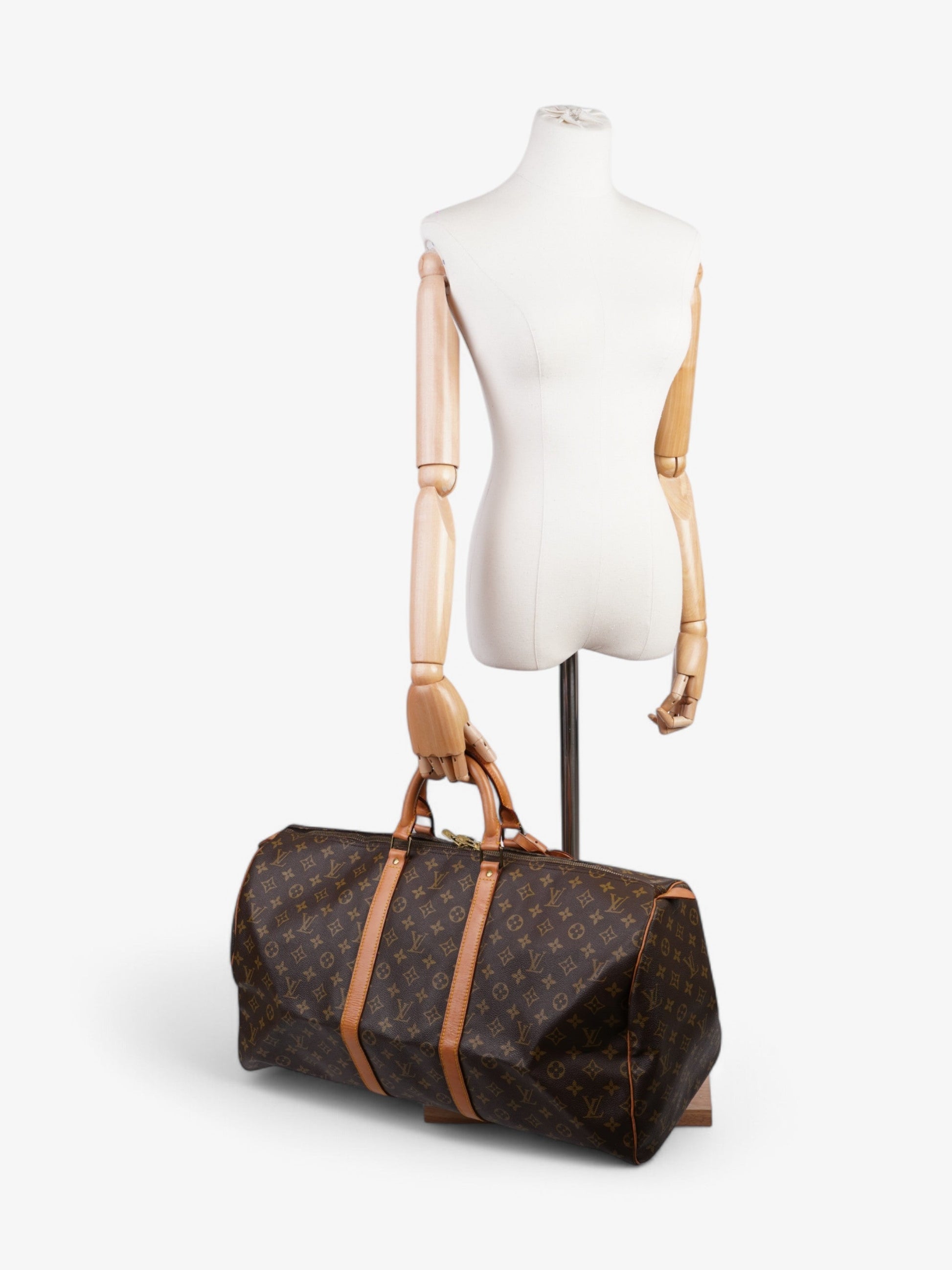 Louis Vuitton Keepall Coated 55 Monogram Canvas Coated Canvas Apparel Canvas 188