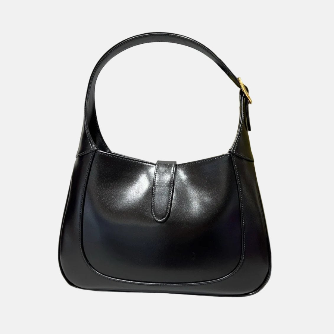 Gucci Jackie No Strap Leather Black Small Travel Bag