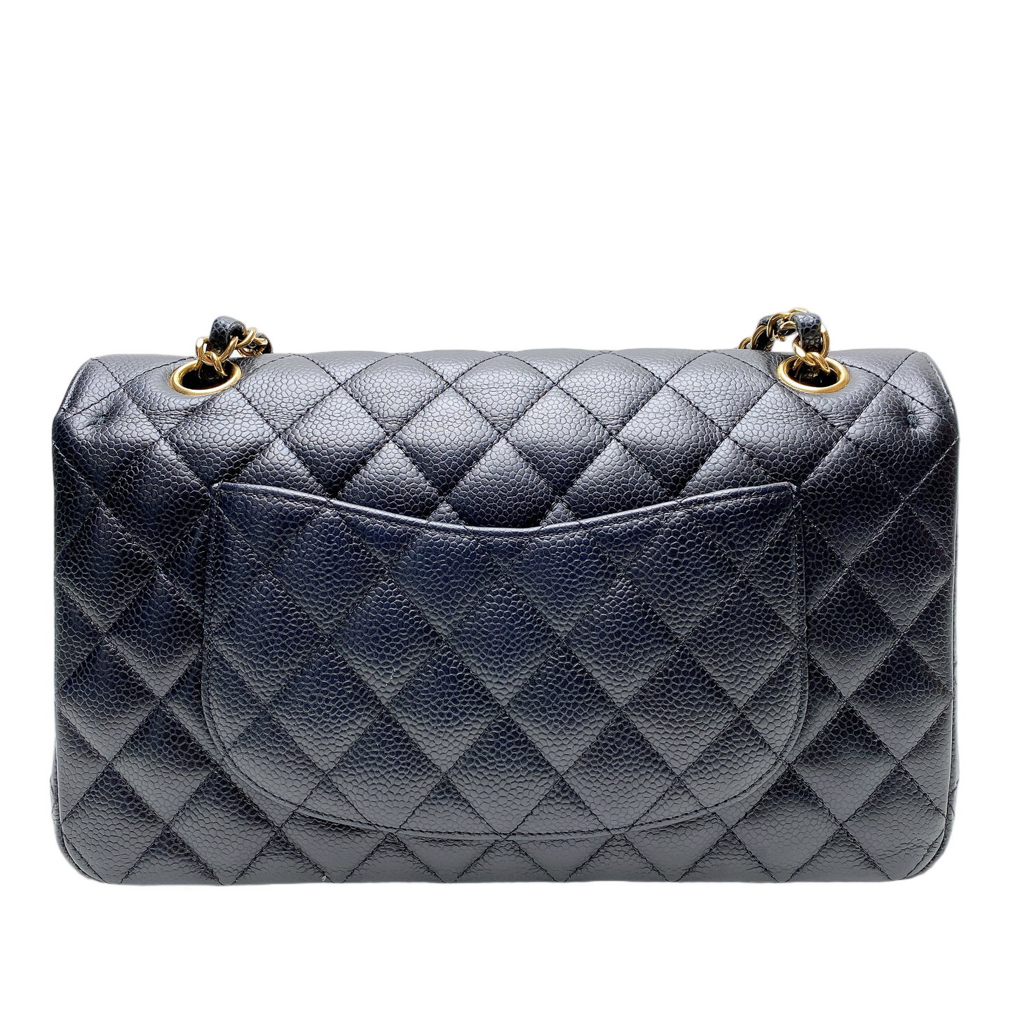 Chanel CF MEDIUM CAVIAR IN GHW Accessory