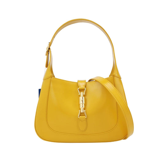 Gucci Jackie Yellow Strap Leather Small Shoulder Bag
