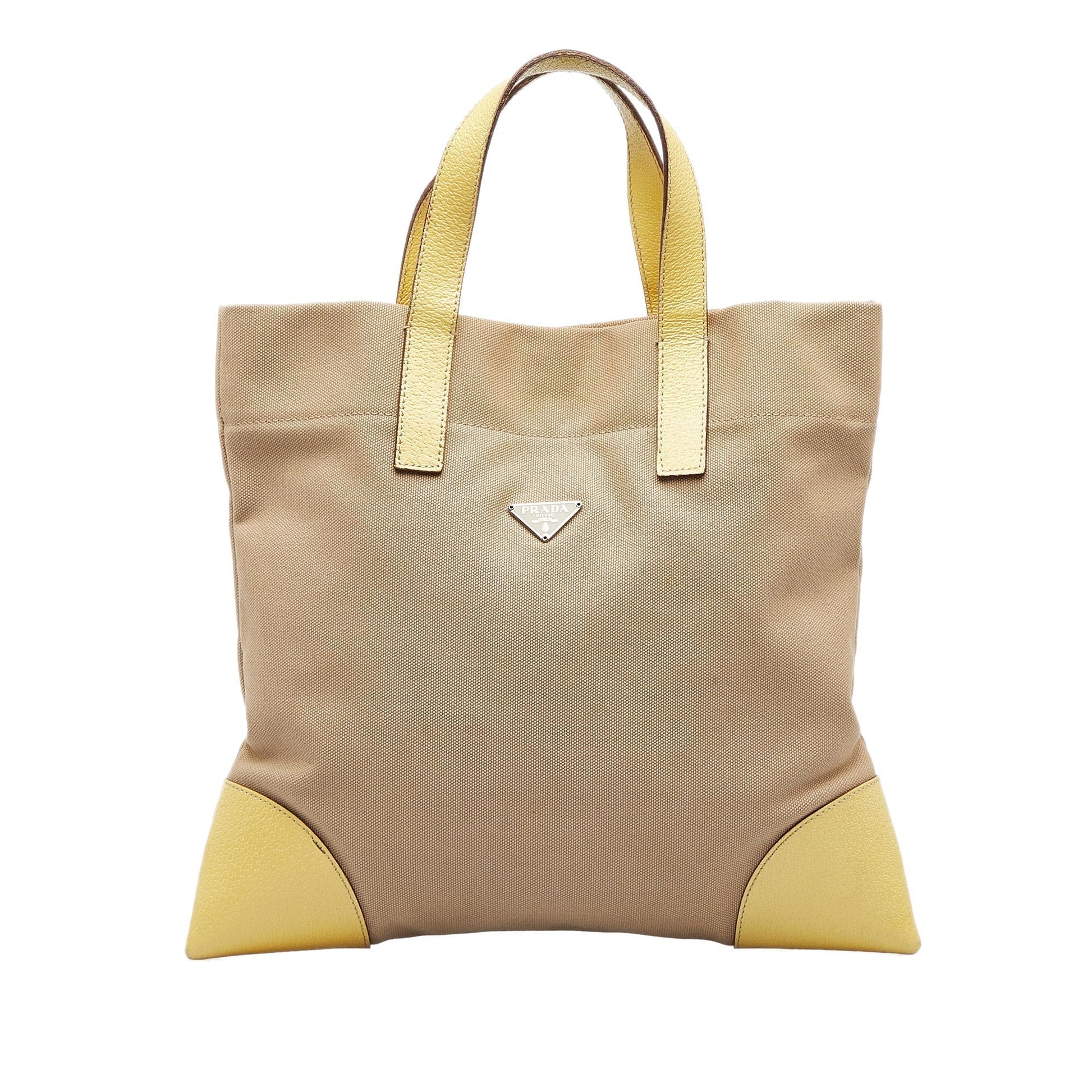 Prada Canapa Tote Beige Tote Bag