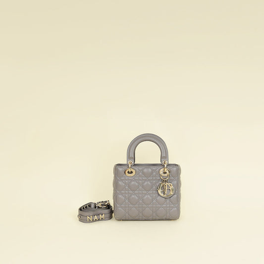 Dior Handbag Christian My ABC Lady Bag 2 Gray Small Shoulder Bag