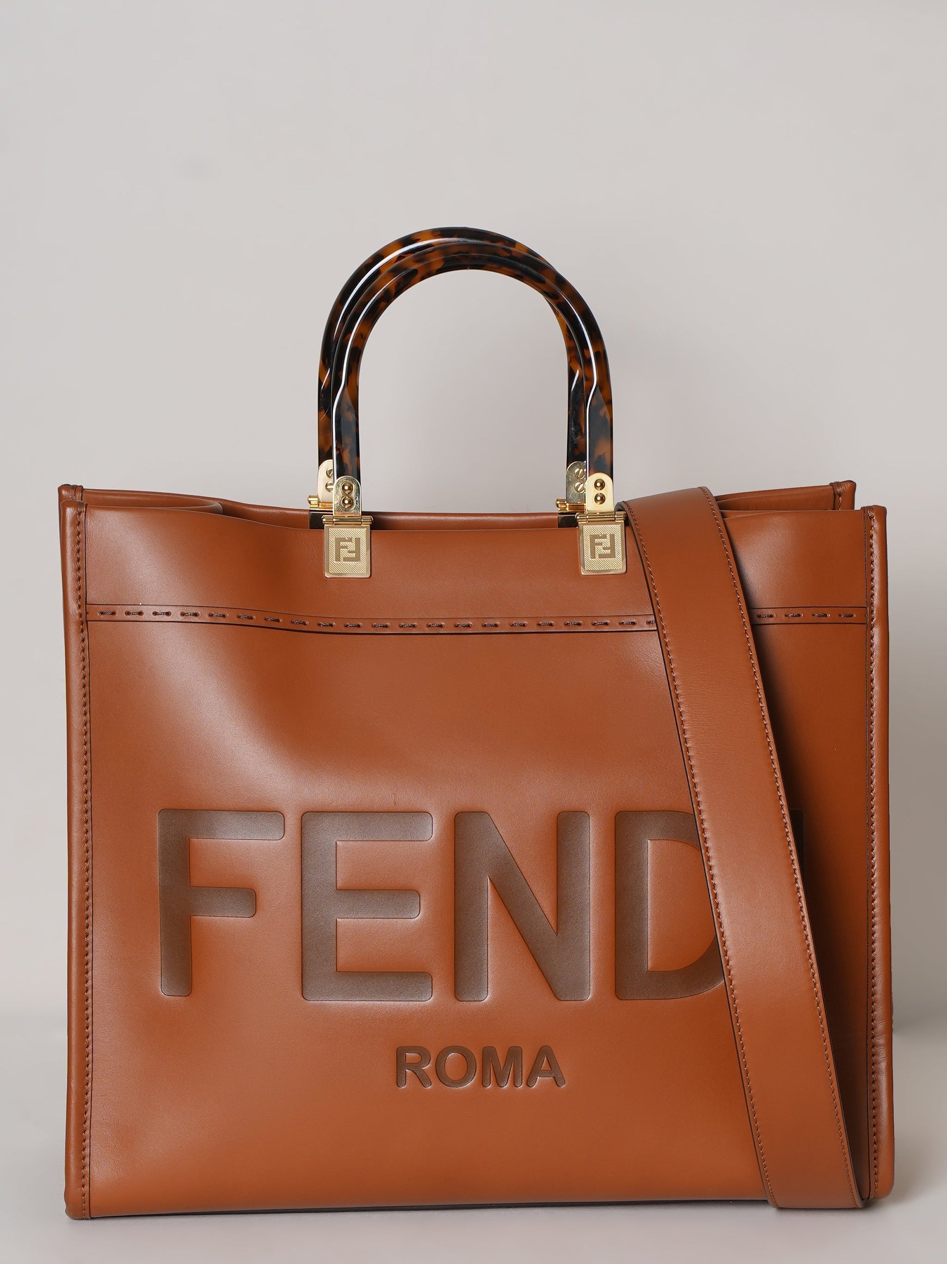 Fendi Handbag New Sunshine Tote Bag Leather Large