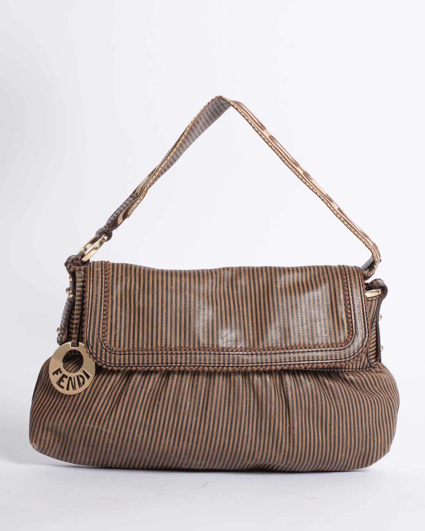 Fendi Handbag Striped Chef Shoulder Bag Mini