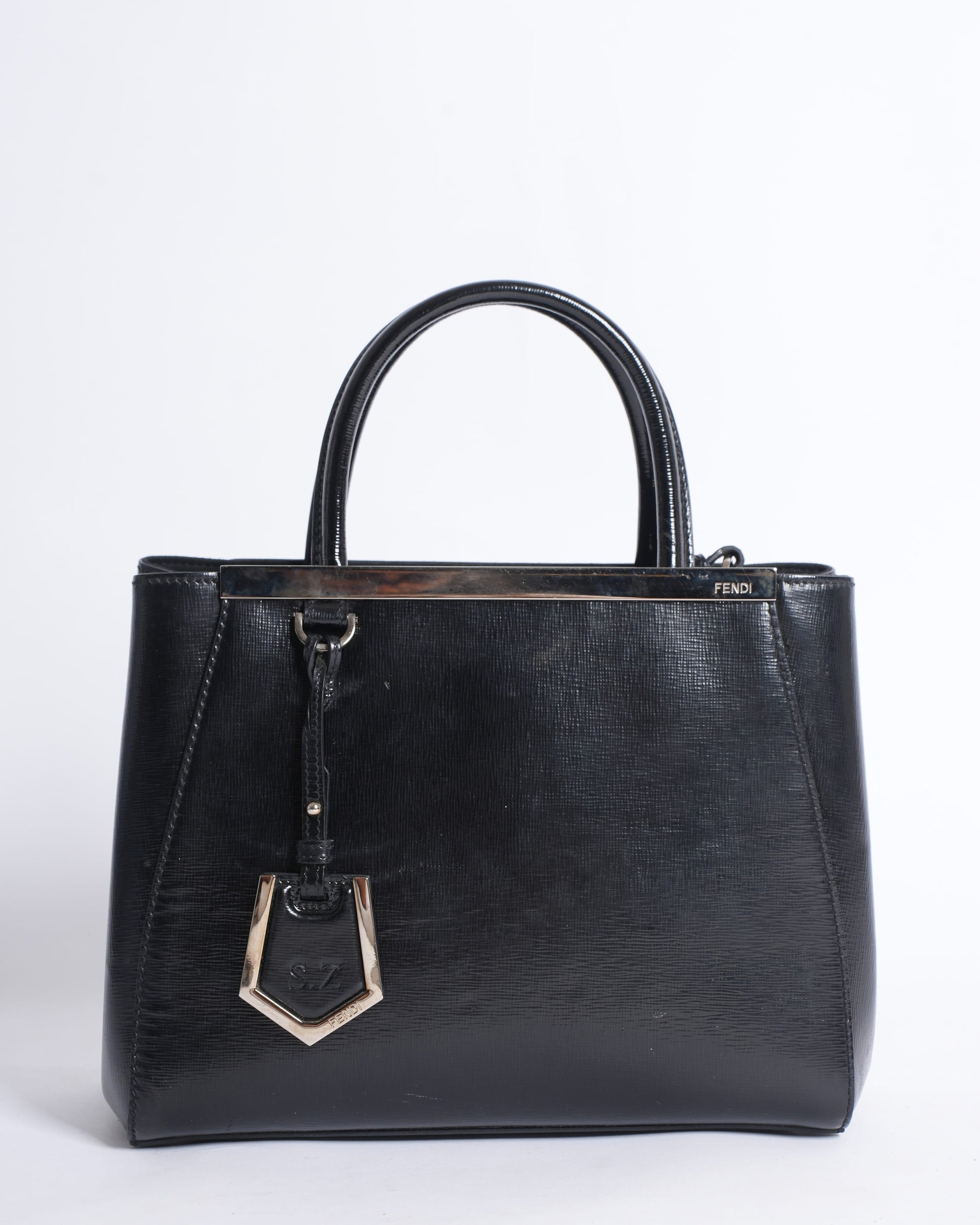 Fendi Handbag Shoulder Bag Black Top Handle