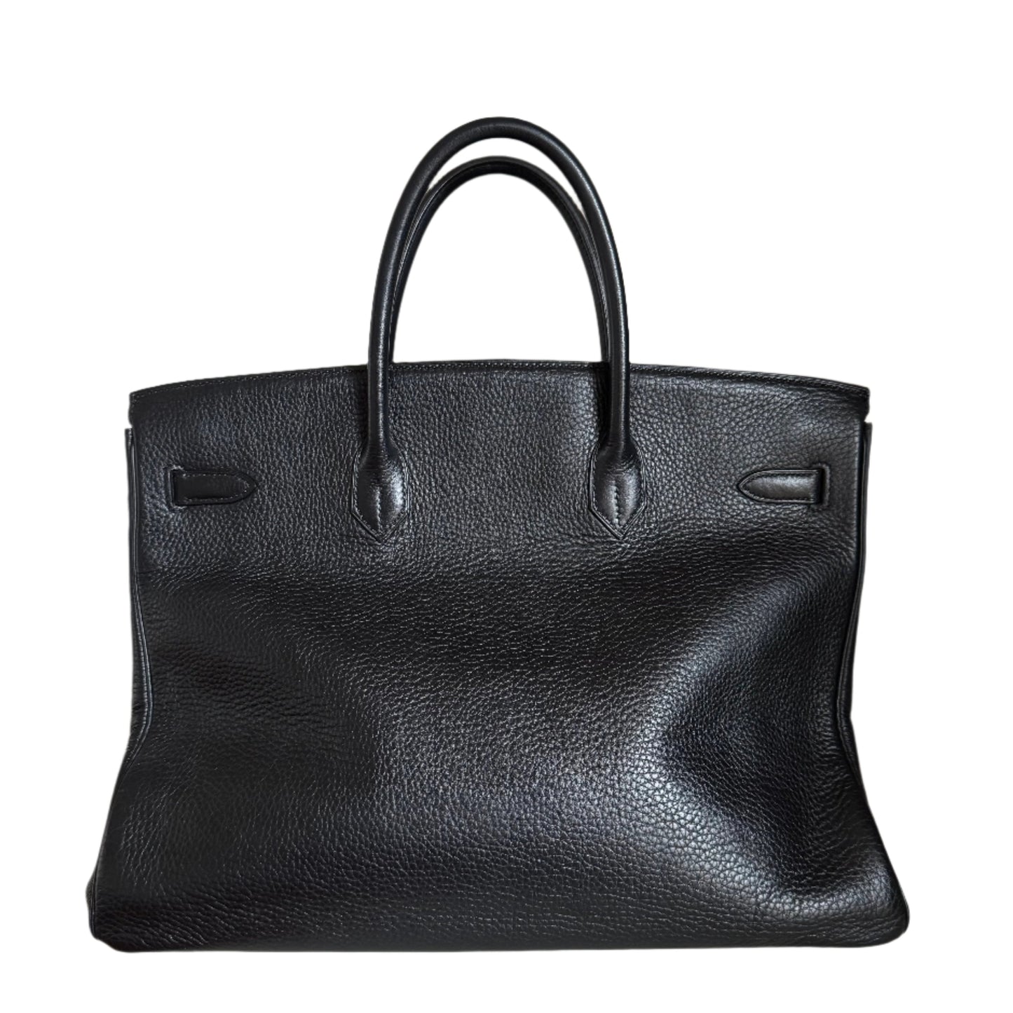 Hermes Birkin Togo Hardware Handbag Leather Black Travel Bag