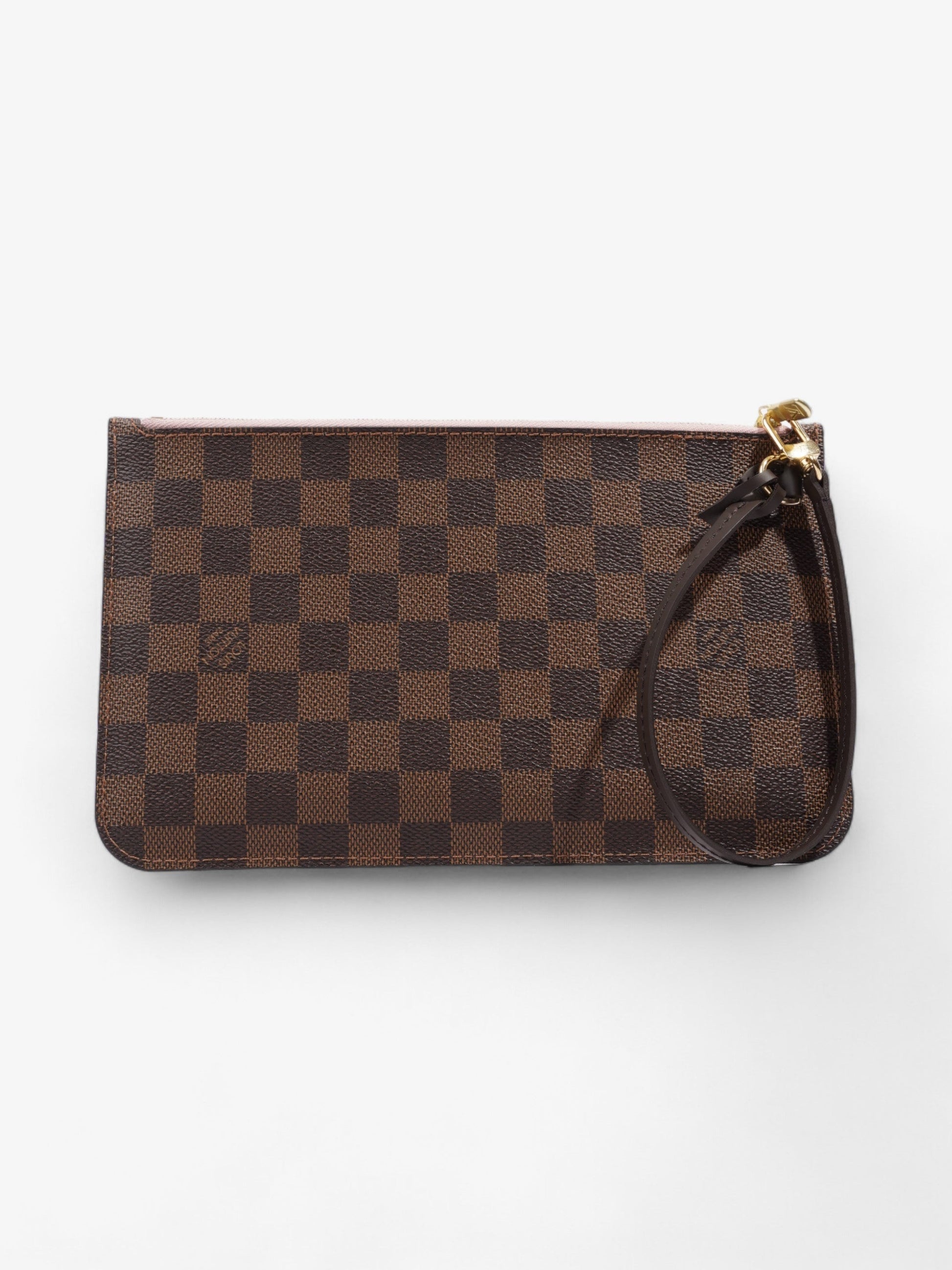 Louis Vuitton Neverful Pochette Ebene Coated Damier Canvas Coated Canvas Apparel Coated Canvas