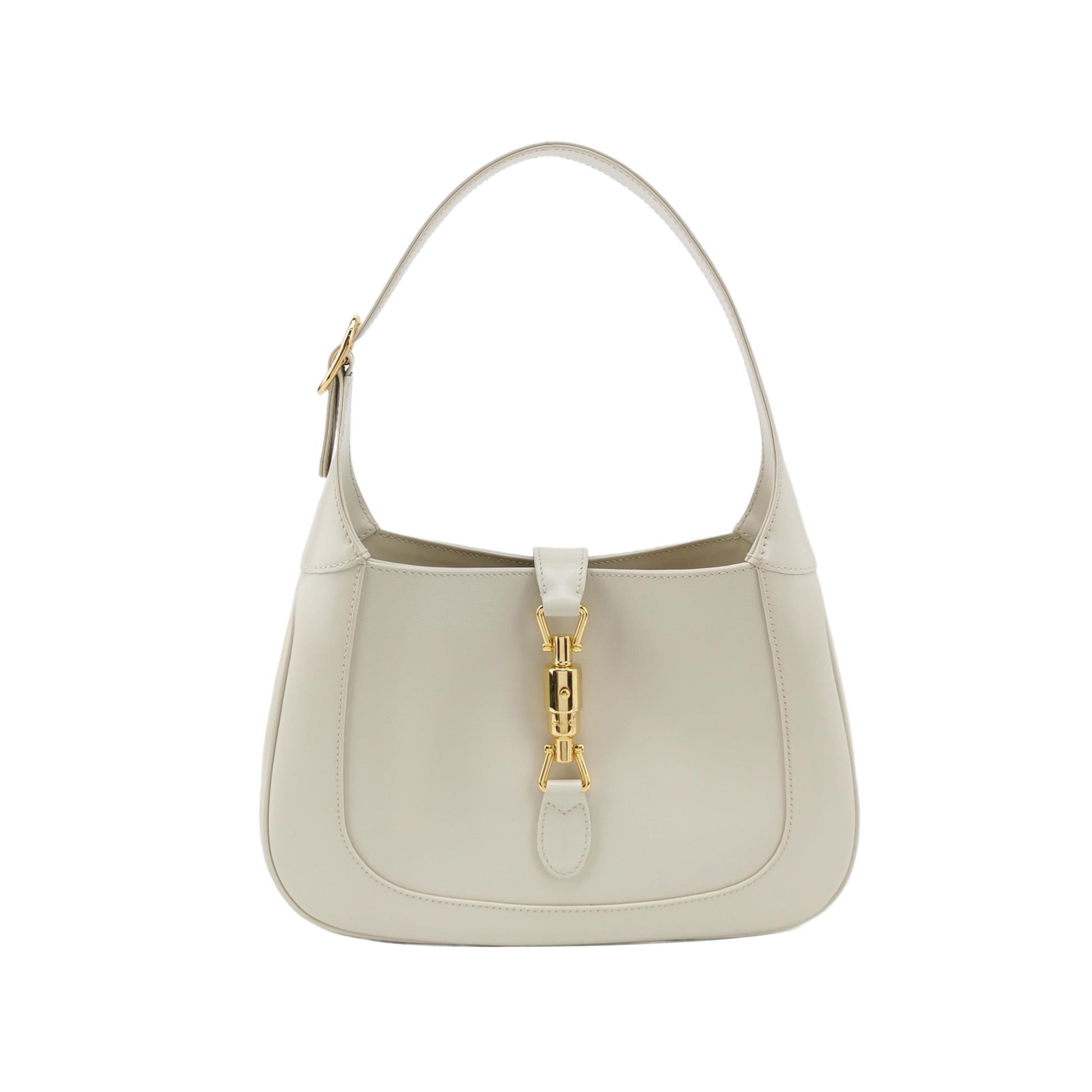 Gucci Jackie Strap Leather White Small Handbag