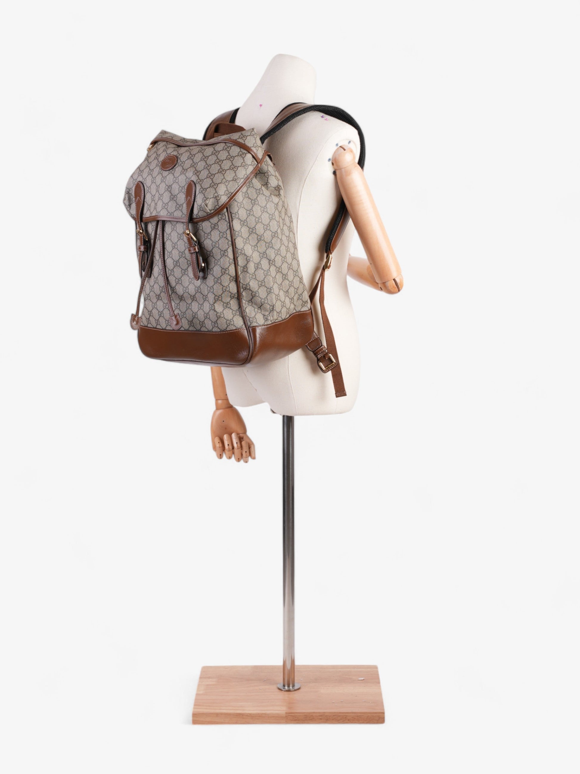Gucci Backpack With Interlocking Supreme Coated Canvas Brown