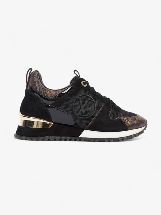 Louis Vuitton Run Away Sneaker Mesh EU 35 Monogram Black Shoes