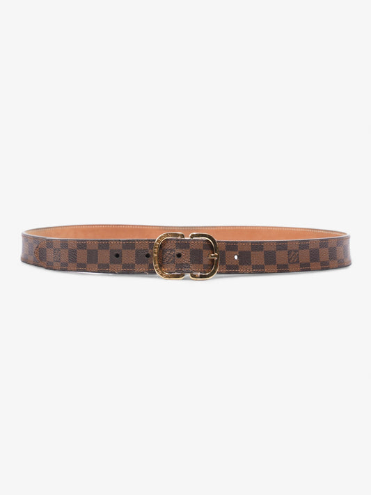 Louis Vuitton Trunk Buckle Belt Ebene Coated 80cm Canvas Coated Canvas Damier Apparel
