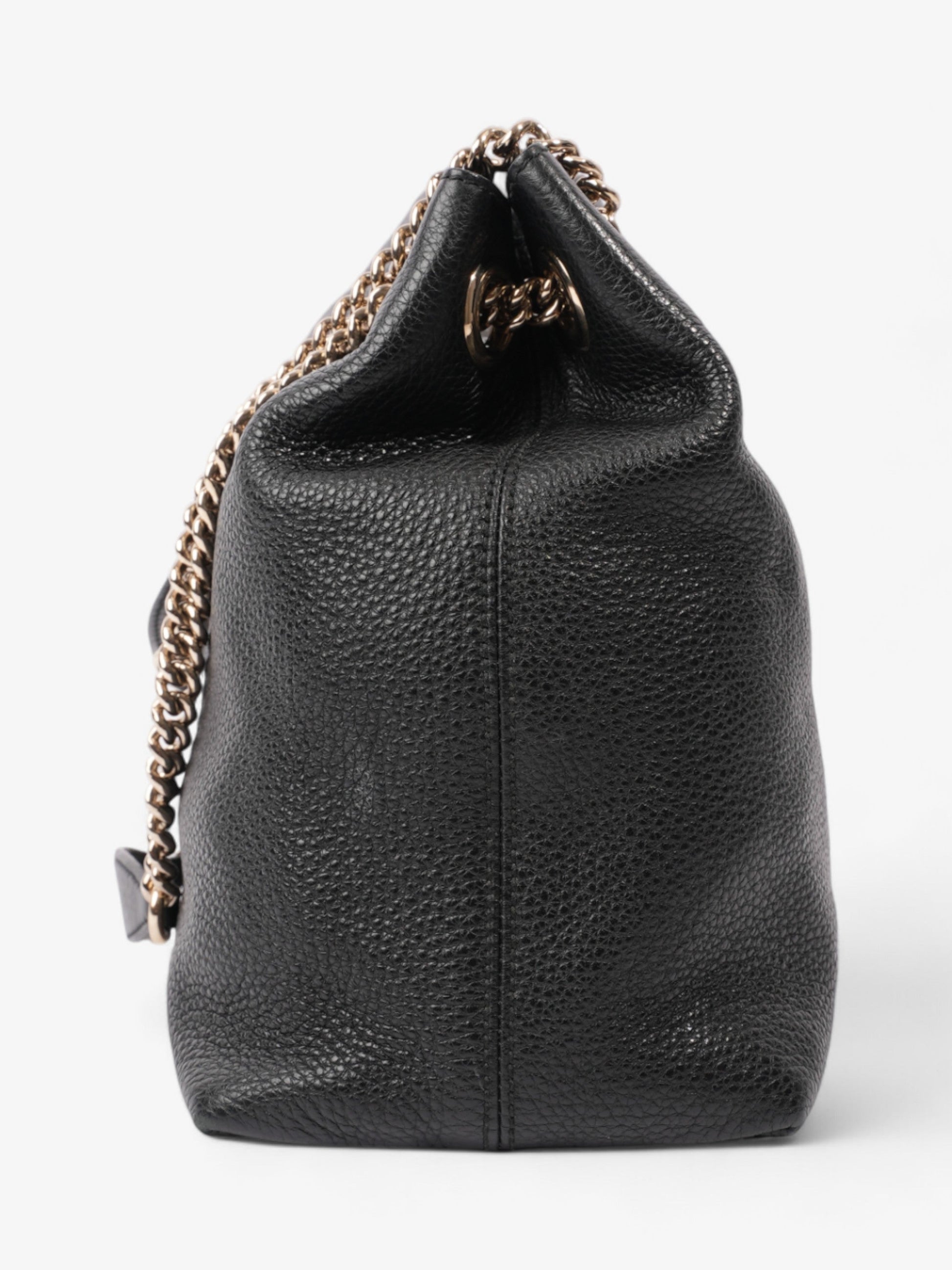 Gucci Soho Tote Leather Black Shoulder Bag