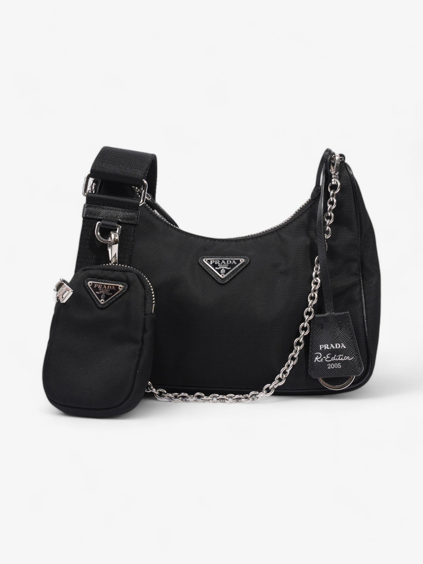 Prada Re Edition Re Bag Re Nylon Black Mini Shoulder Bag