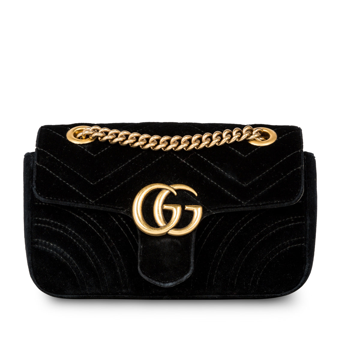 Gucci Marmont Velvet Handbag Mini Shoulder Bag