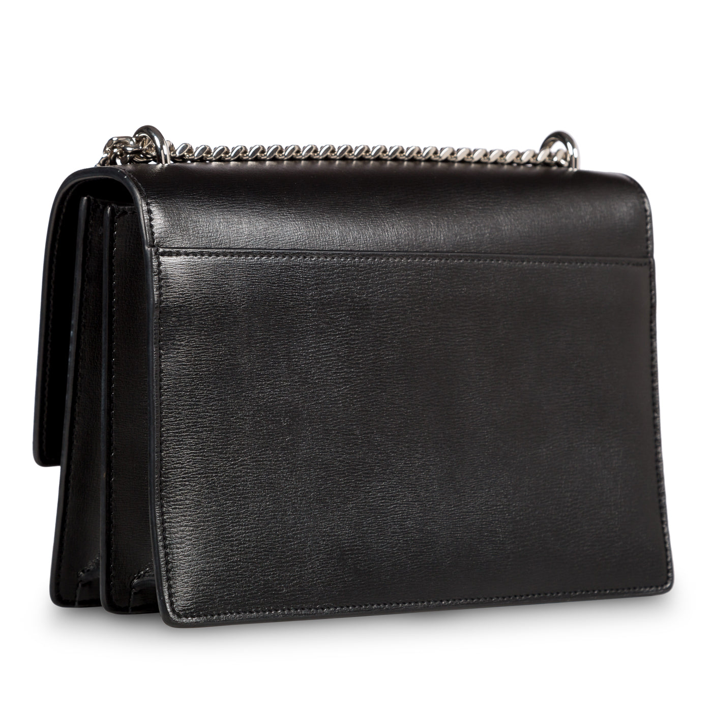 YSL Saint Laurent Sunset Crossbody Bag Medium Medium Black Shw