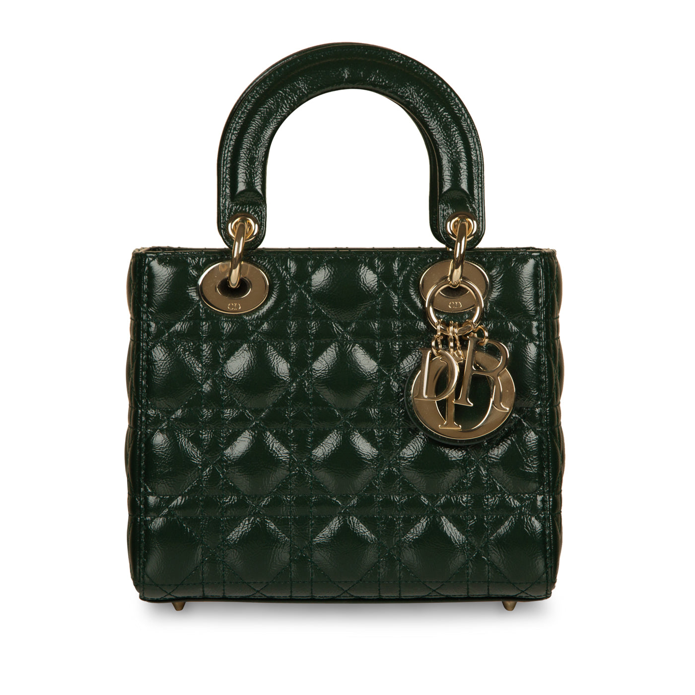 Dior Christian Lady My Abc Crossbody Bag Green Calfskin Cghw