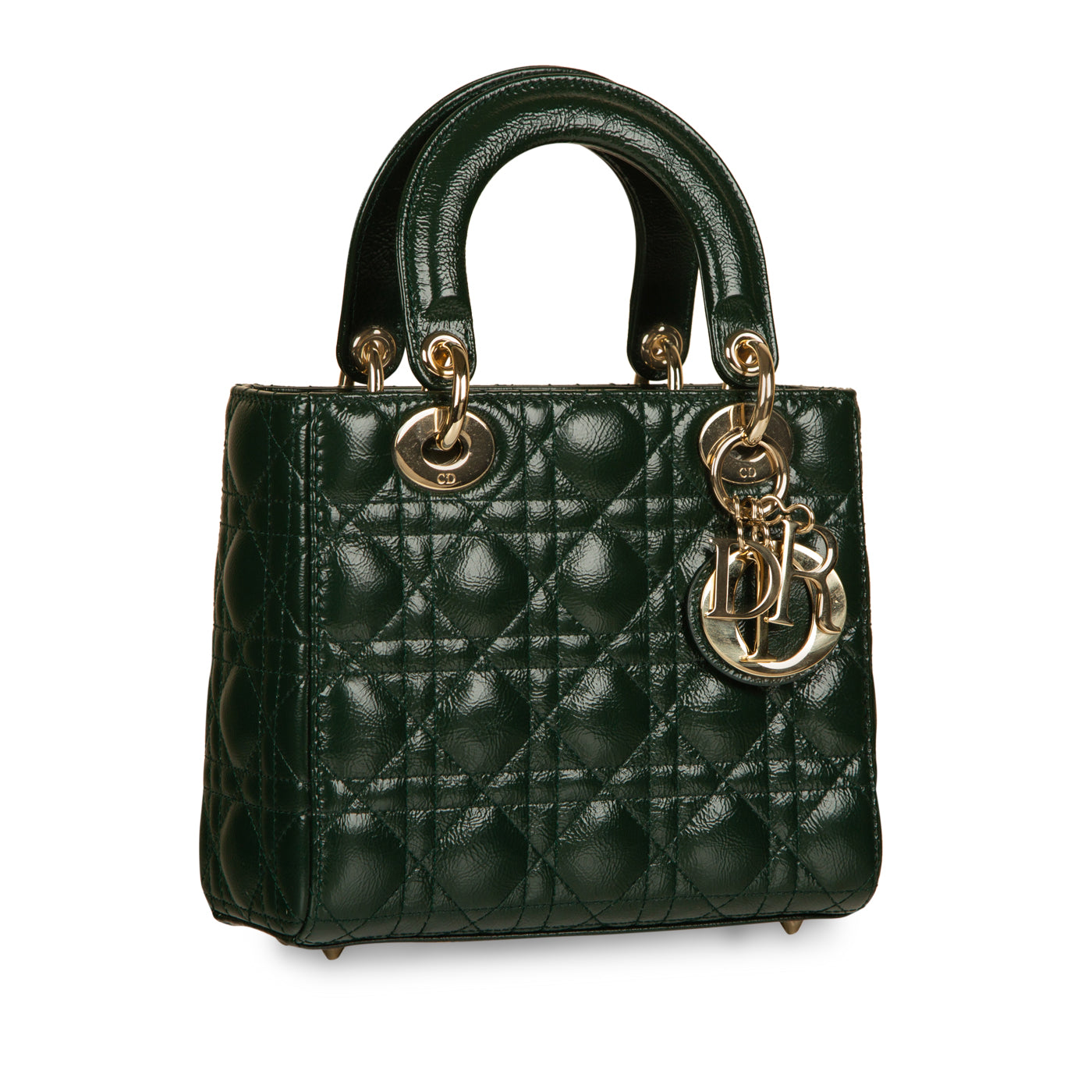 Dior Christian Lady My Abc Crossbody Bag Green Calfskin Cghw