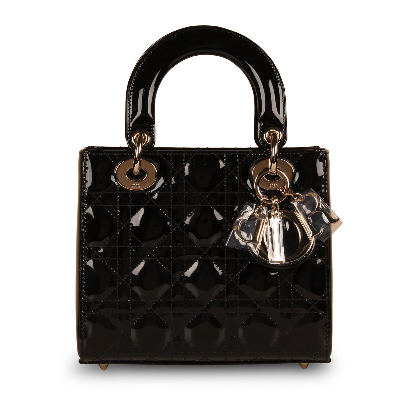 Dior Christian Lady Shoulder Bag Patent Small