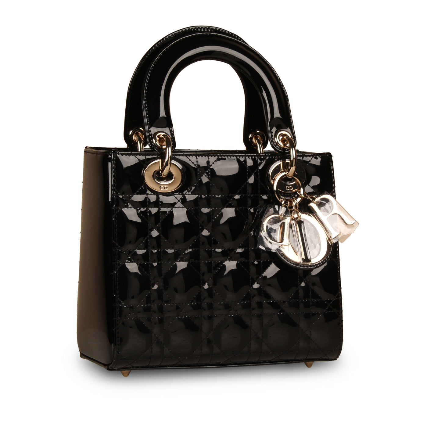 Dior Christian Lady Shoulder Bag Patent Small