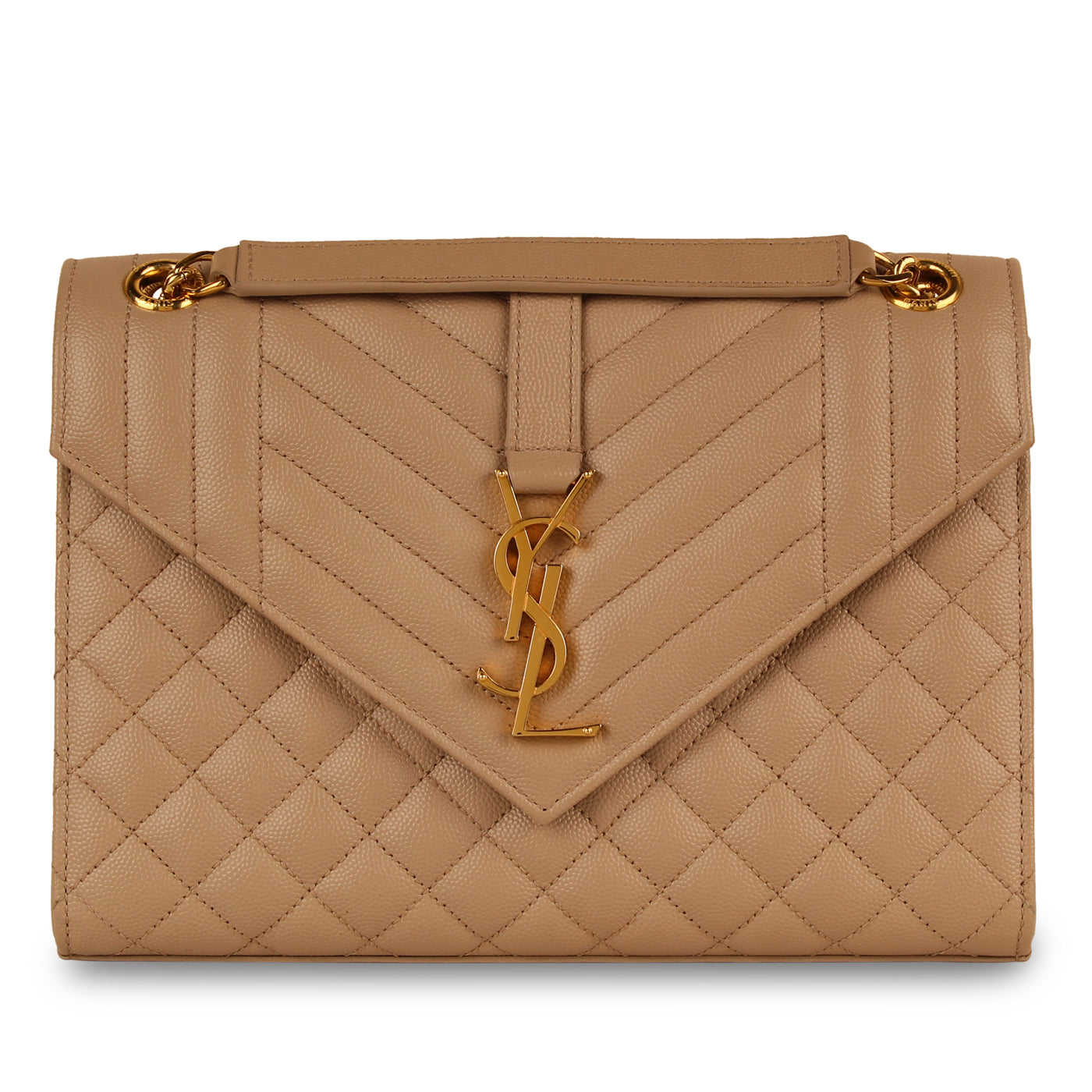 YSL Saint Laurent Envelope Mix Bag Matelasse Shoulder Bag
