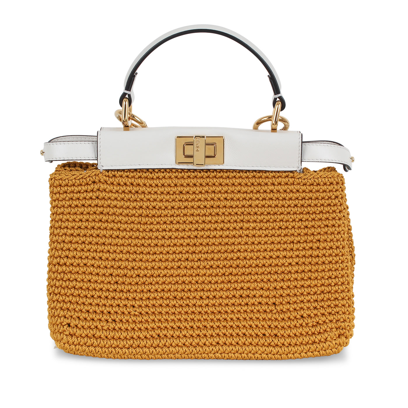 Fendi Peekaboo Crossbody Bag Mini Woven