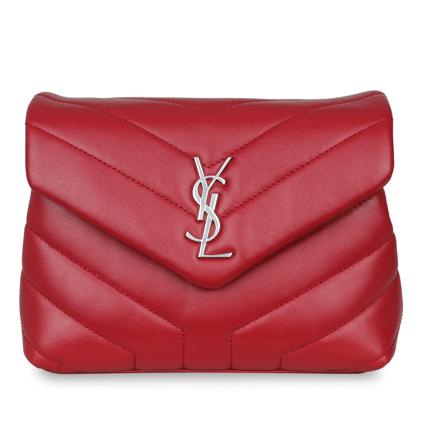 YSL Saint Laurent Lou Bag Toy Crossbody Bag Deep Red Shw