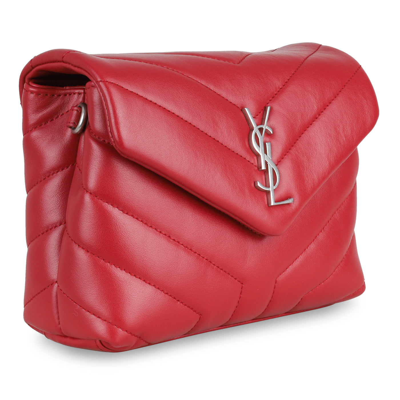 YSL Saint Laurent Lou Bag Toy Crossbody Bag Deep Red Shw