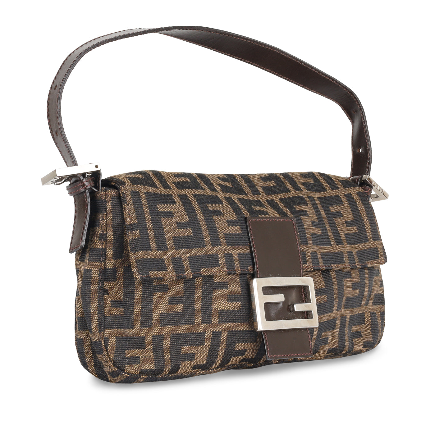 Fendi Baguette Bag Shoulder Bag Bag Zucca Canvas