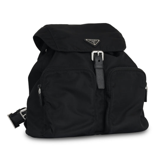 Prada Re Backpack Nylon Black Nylon Shw