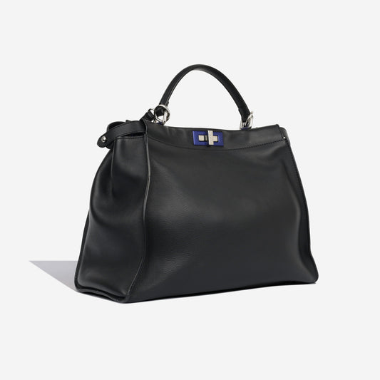 Fendi Peekaboo Tote Bag Large Black Calfskin Shw