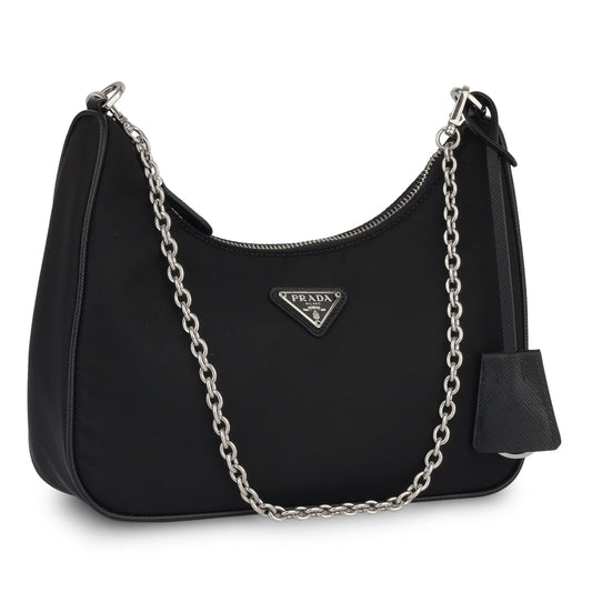 Prada Re Edition Shoulder Bag Nylon Black Nylon Shw