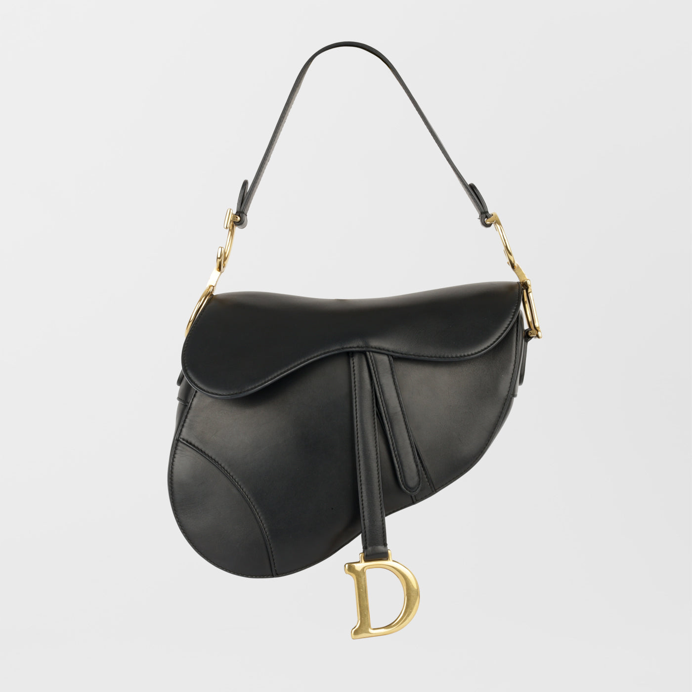 Dior Christian Saddle Bag Leather Shoulder Bag