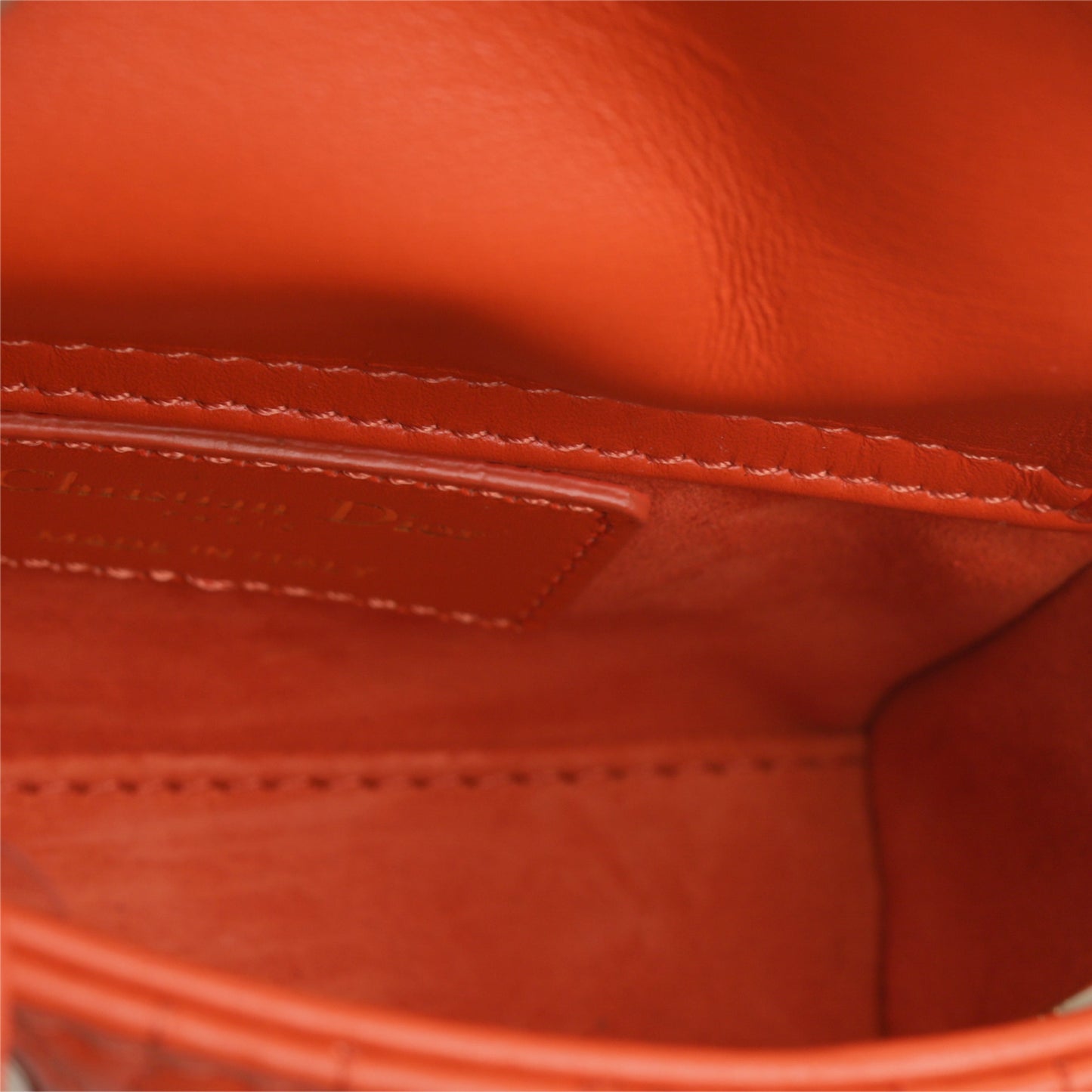 Dior Christian Lady Tote Bag Micro Cannage Leather Cghw