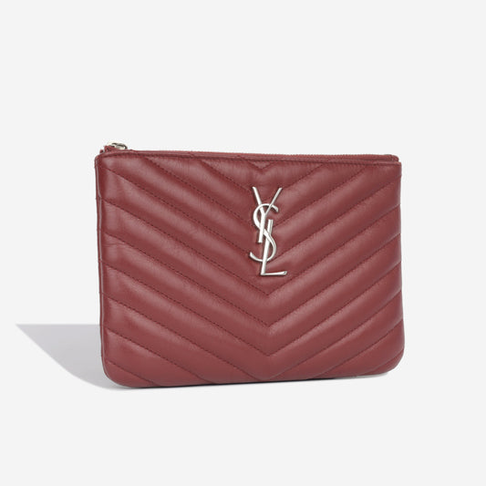 YSL Saint Laurent College Pouch Clutch Bag