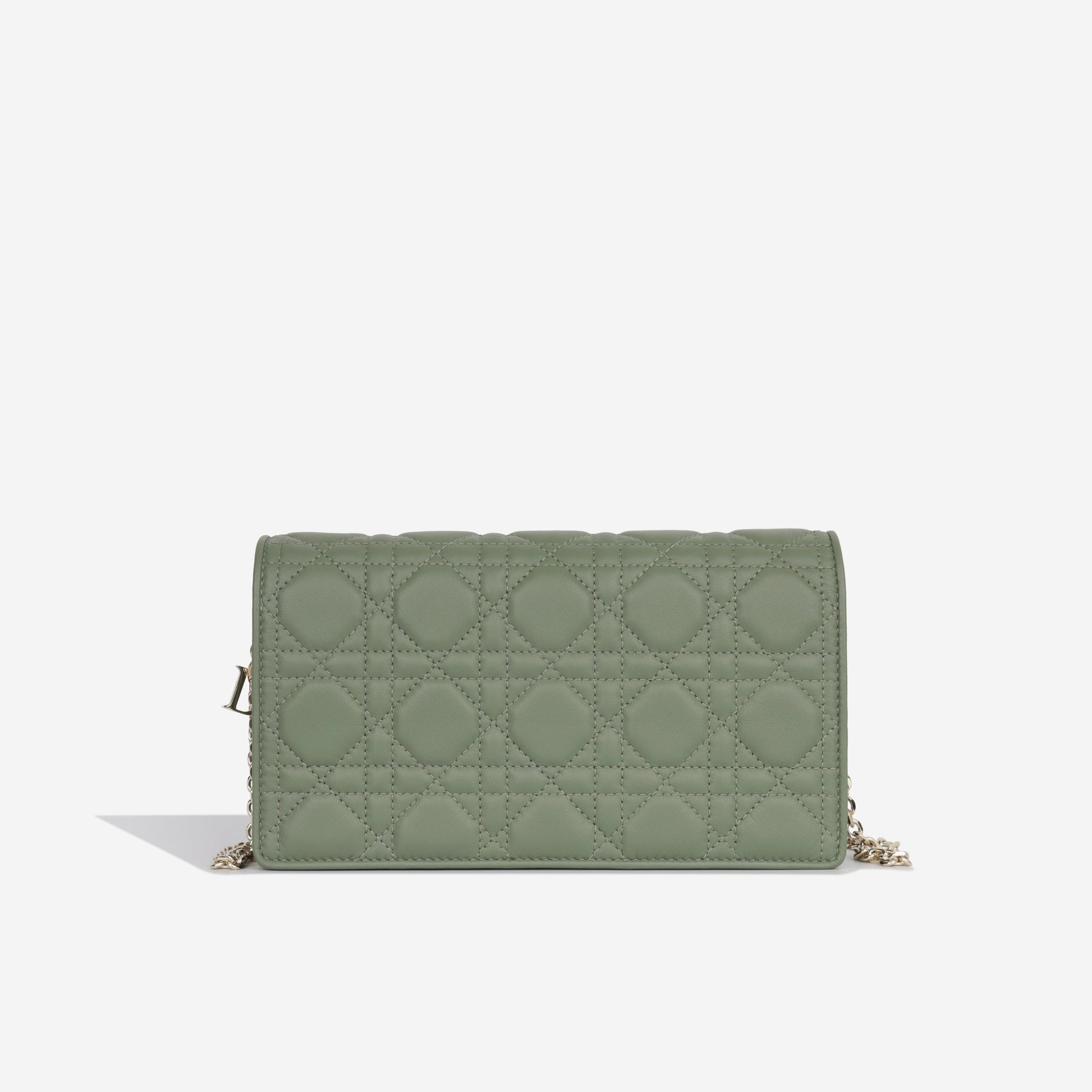 Dior Christian Lady Pouch Crossbody Bag Sage Green Cghw