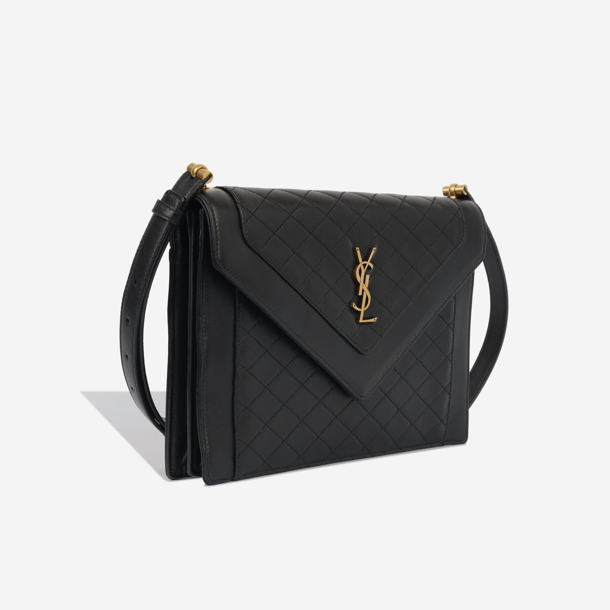 YSL Saint Laurent Gaby Satchel Satchel Bag Ghw Gold Hardware
