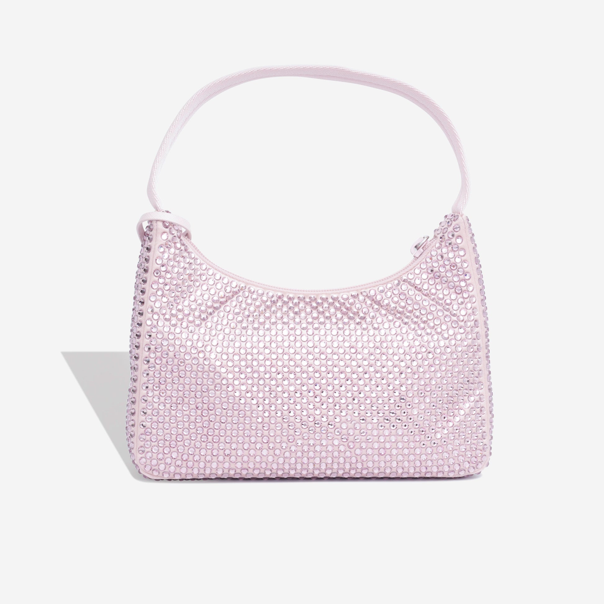 Prada Bag With Crystals Satin Mini Shoulder Bag Baby Diamonte Crystal