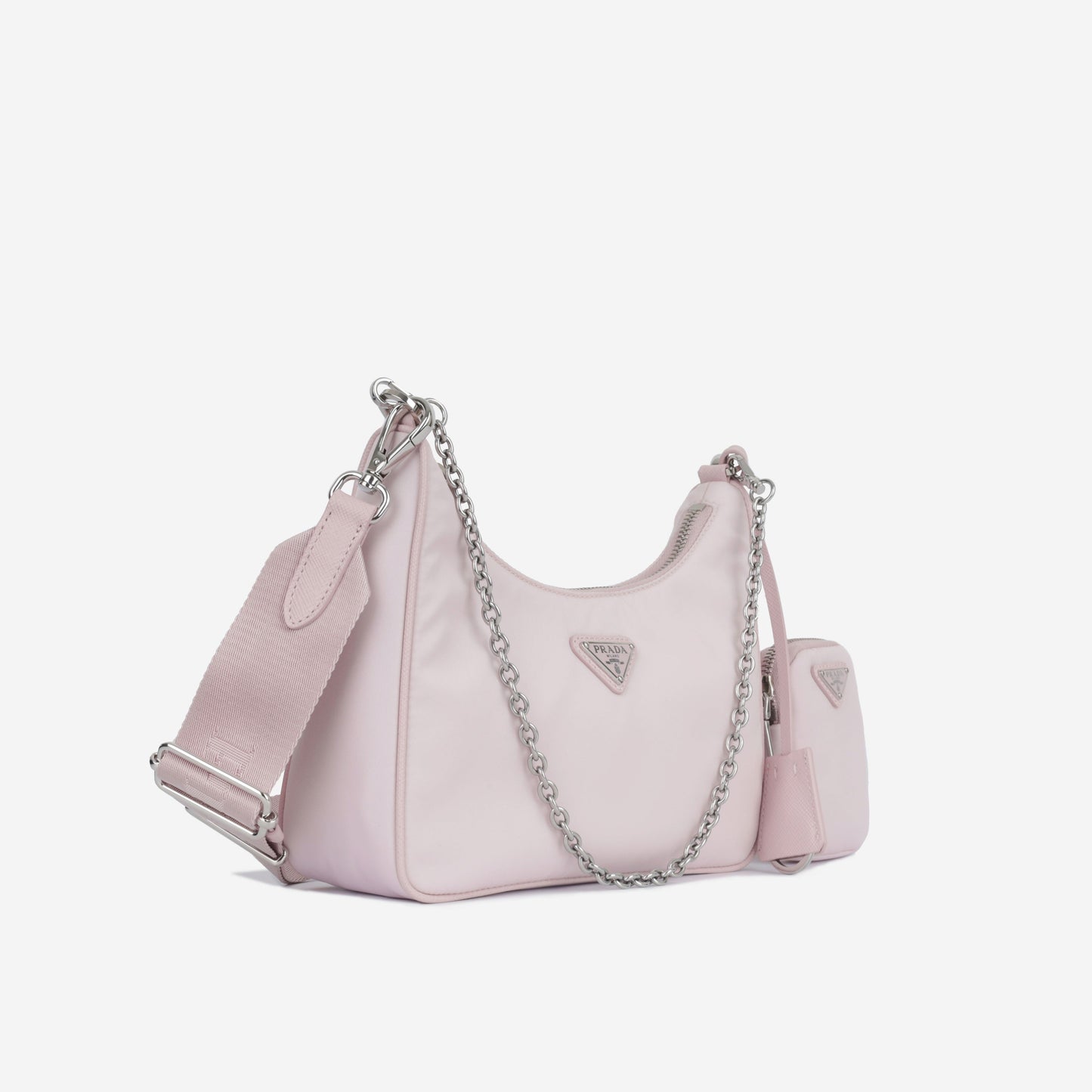 Prada Re Edition Shoulder Bag Nylon Nylon Pink Shw