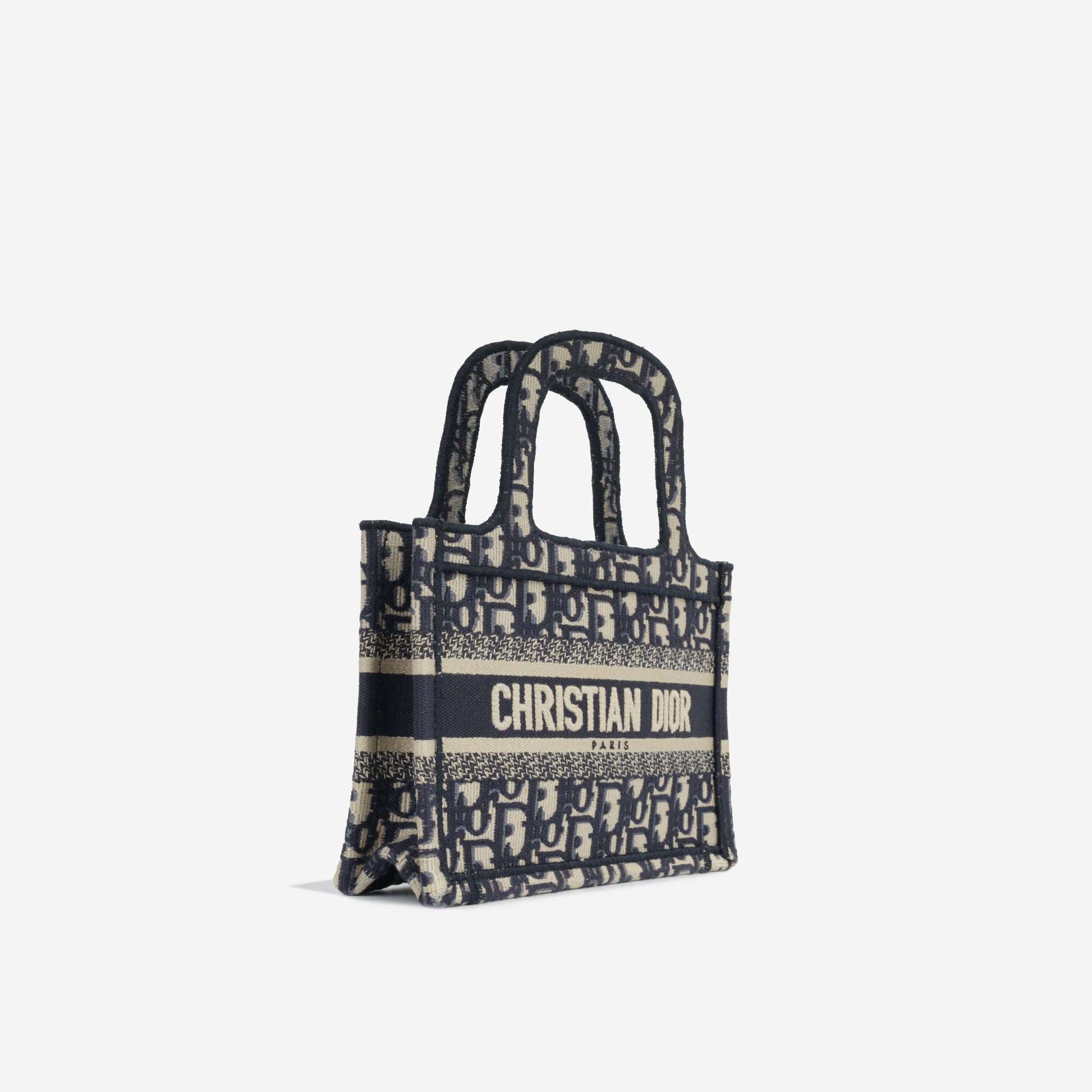 Dior Christian Book Tote Mini Tote Bag Oblique Embroidery 2019