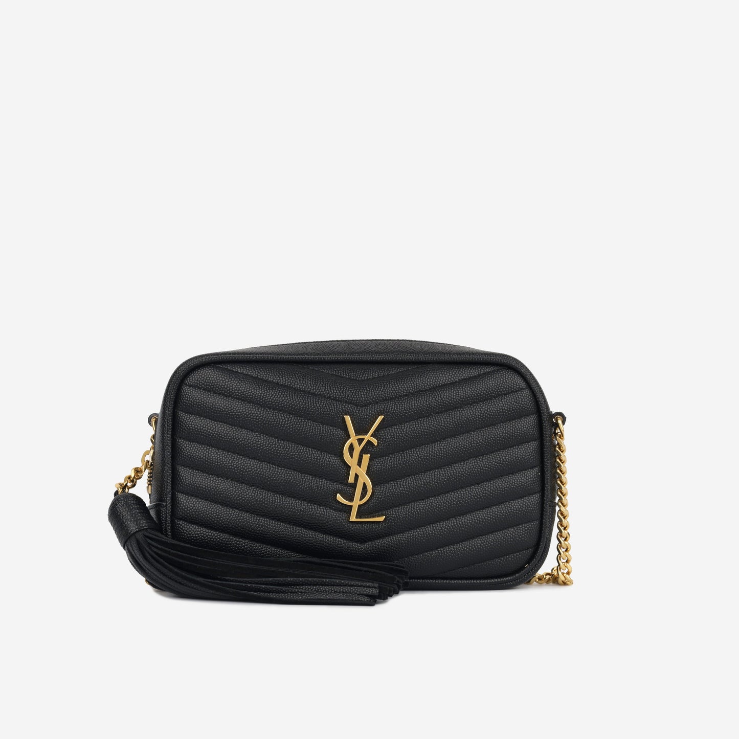 YSL Saint Laurent Lou Camera Bag Mini Crossbody Bag Grained Ghw Very