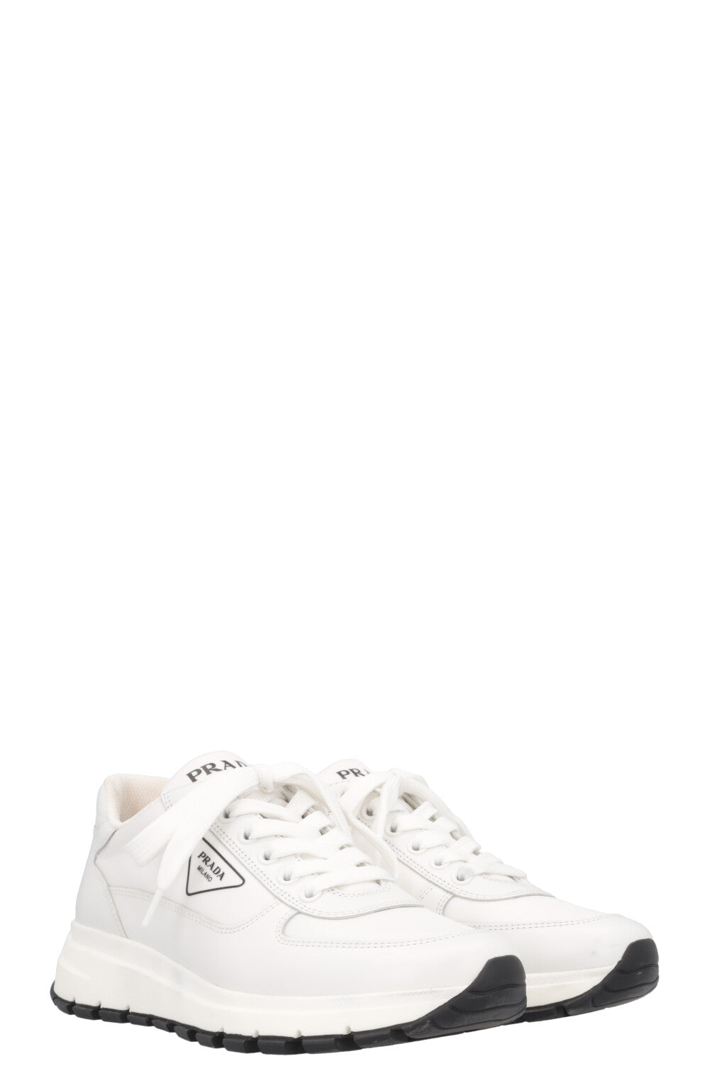 Prada Re- Sneakers Nylon White Logo Shoes