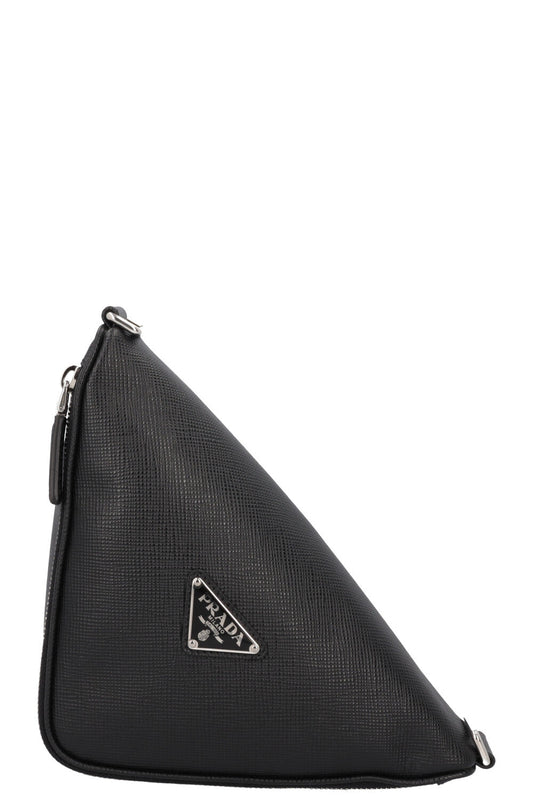 Prada Crossbody Bag Triangle Bag Saffiano Black