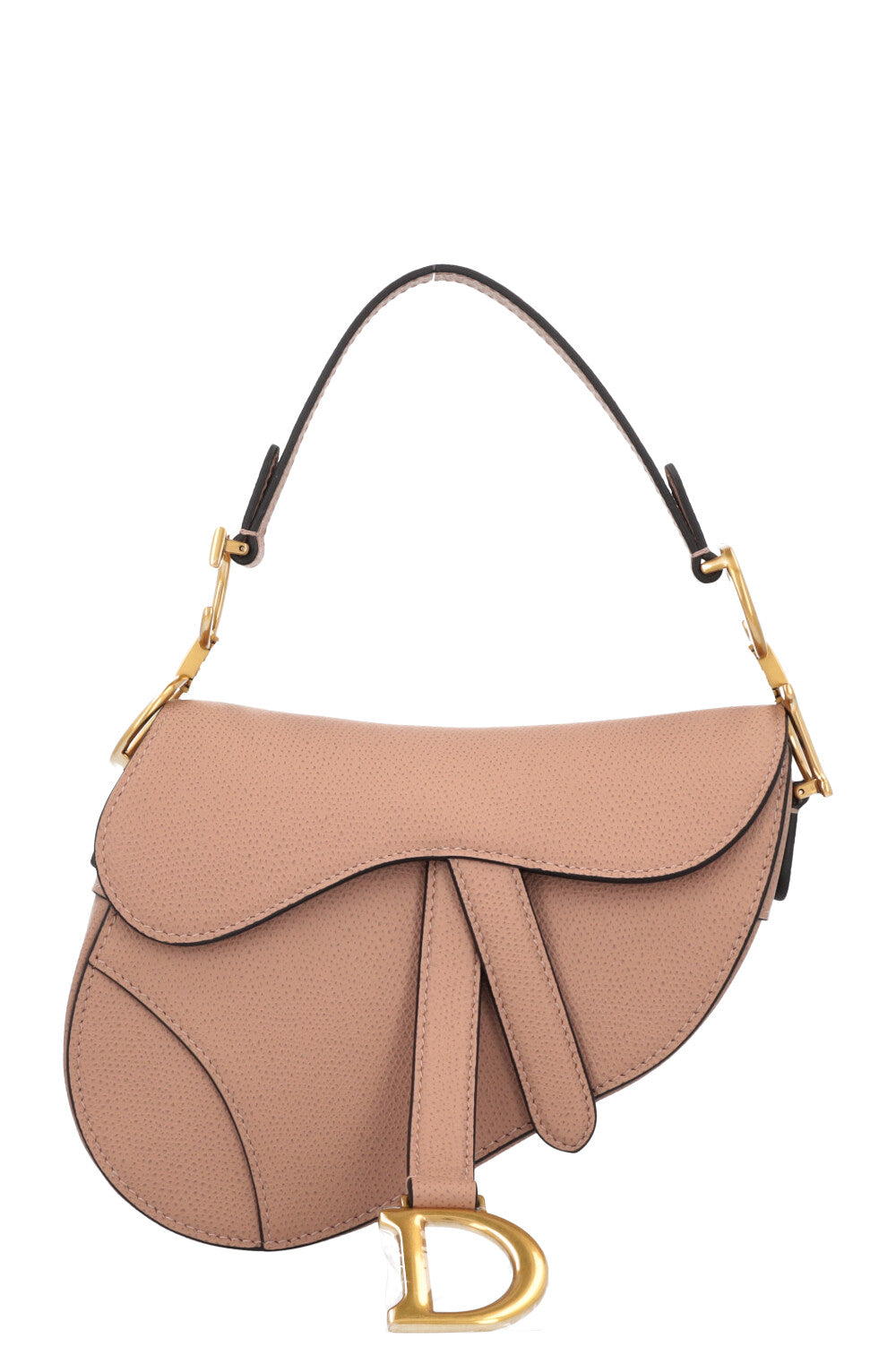 Dior Saddle Bag with Strap Taupe Mini Mini Bag