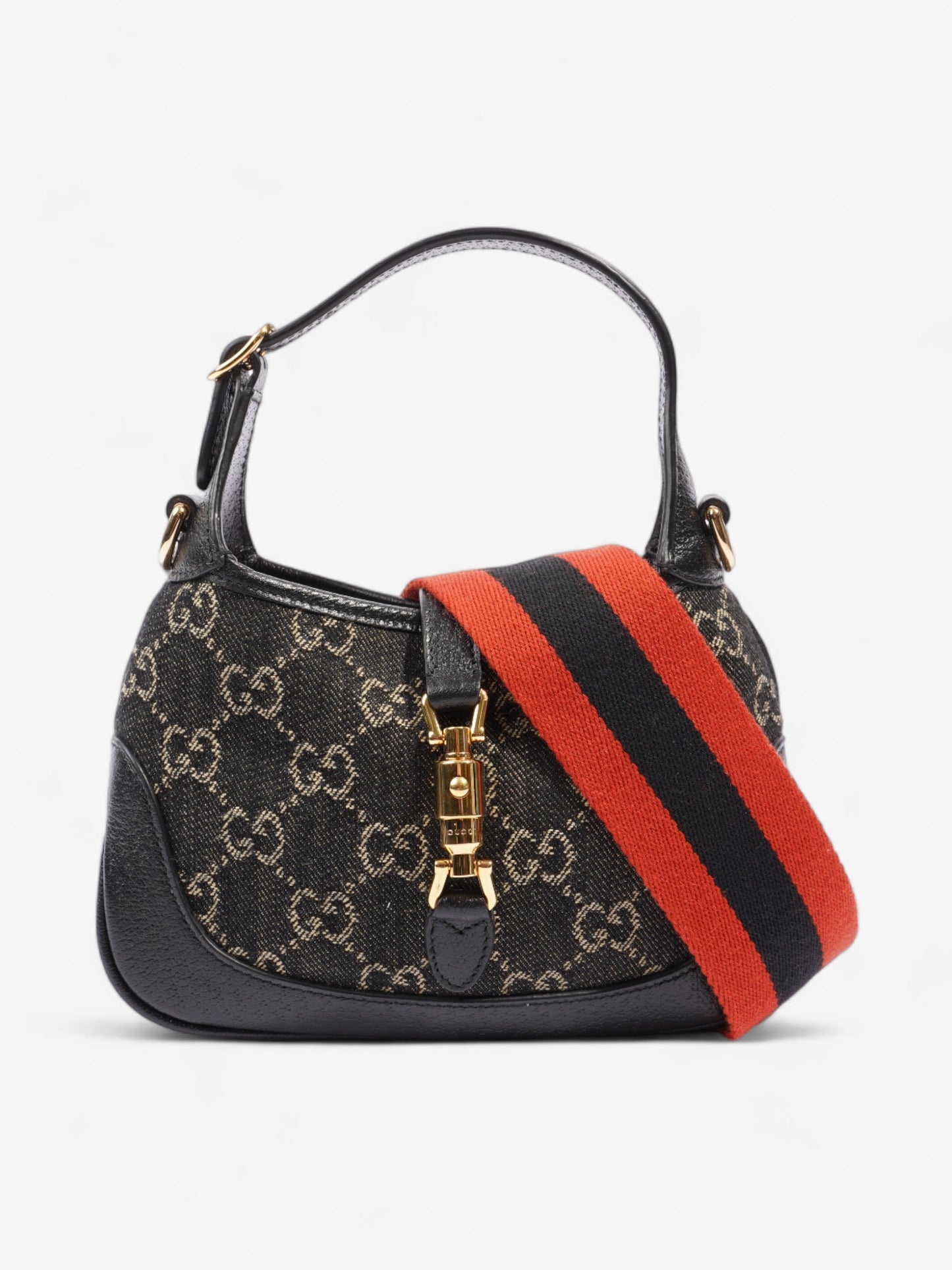 Gucci Jackie Supreme Shoulder Bag Denim Black