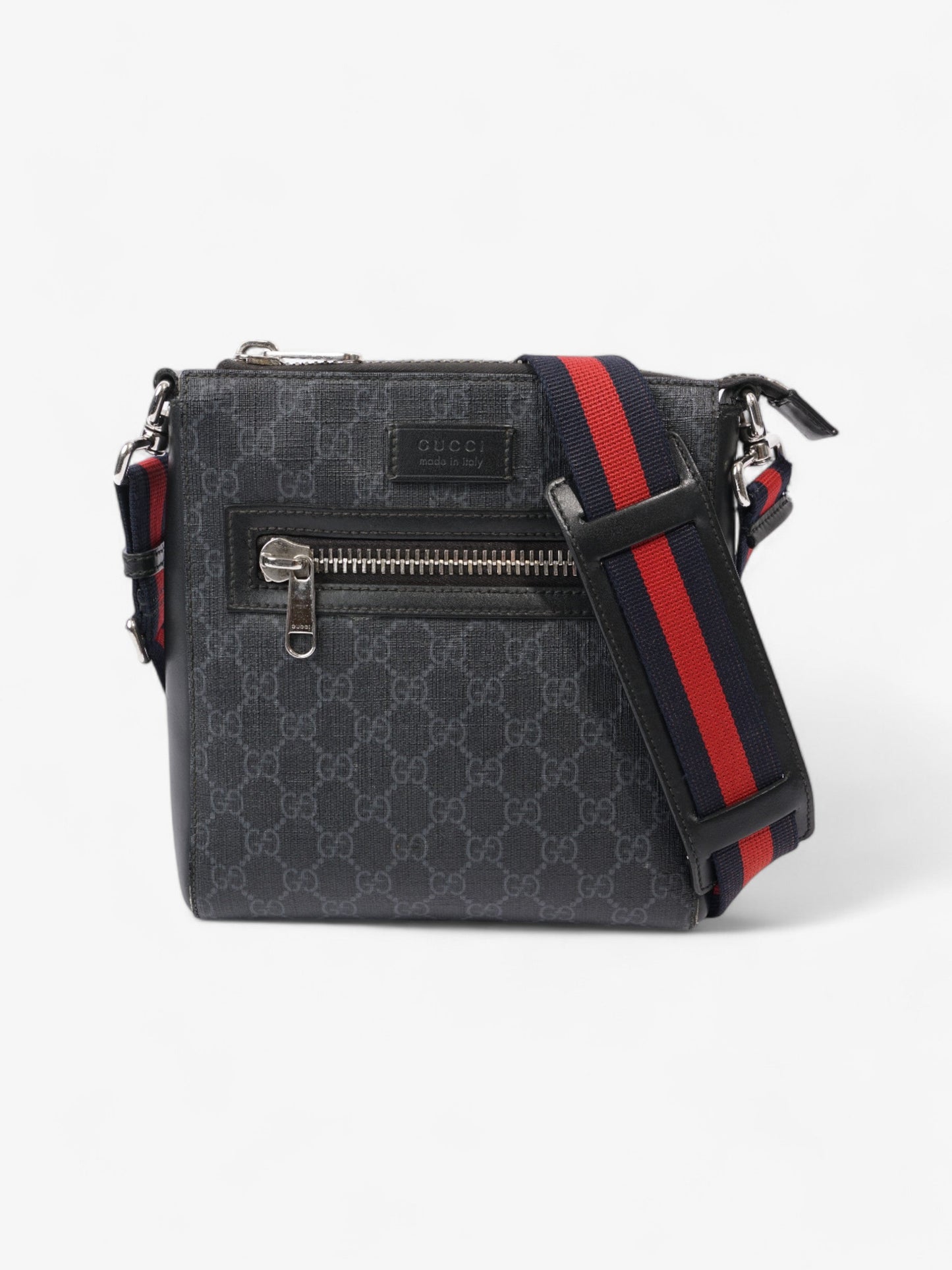 Gucci Messenger Bag Supreme Canvas Black Travel Bag