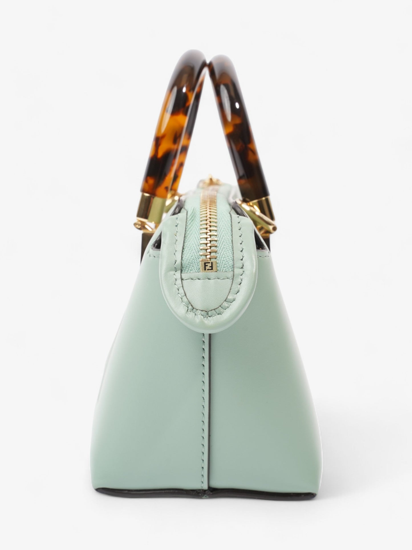 Fendi By The Way Light Crossbody Bag Leather Green Mini