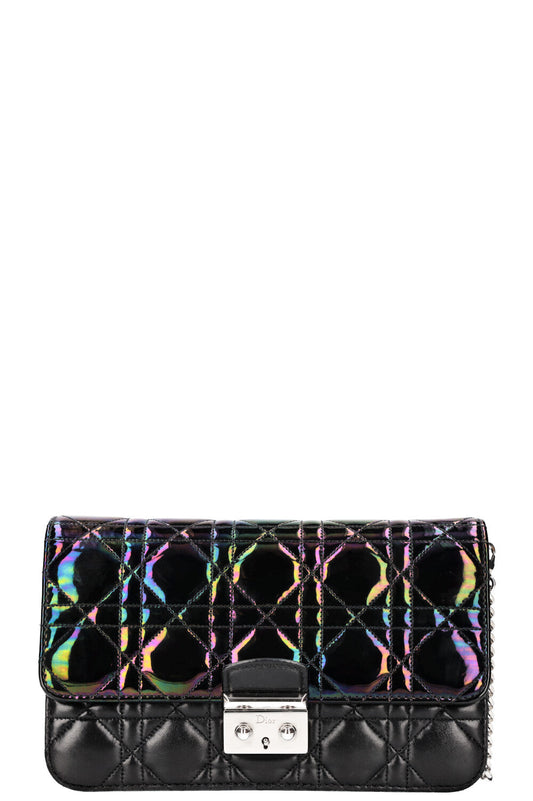 Dior Crossbody Bag Miss Promenade WOC Metallic Black