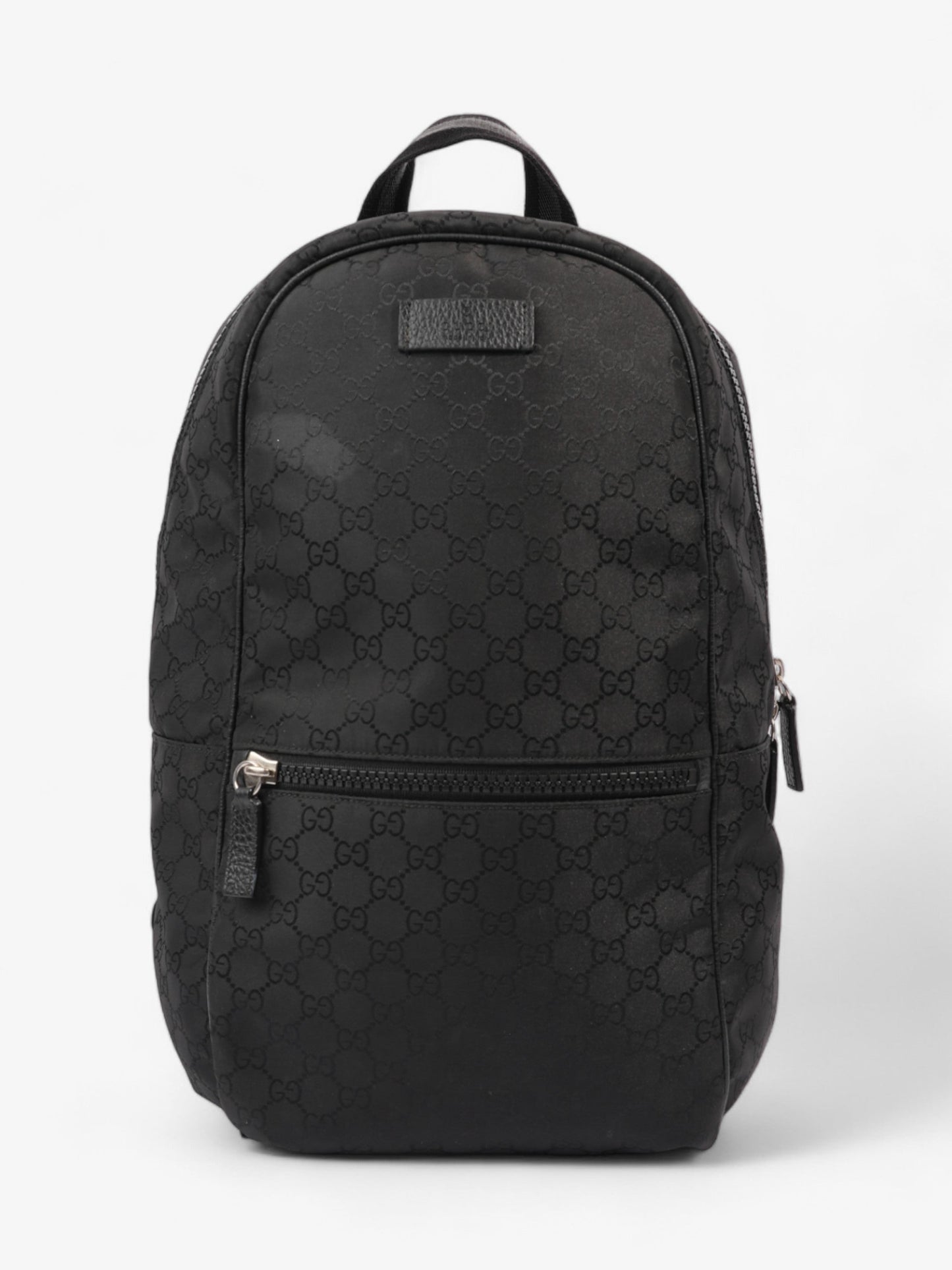 Gucci Double Zip Backpack Supreme Nylon Black